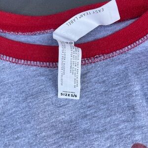 This is a rabbit skins size 5T Valentine’s Day shirt.